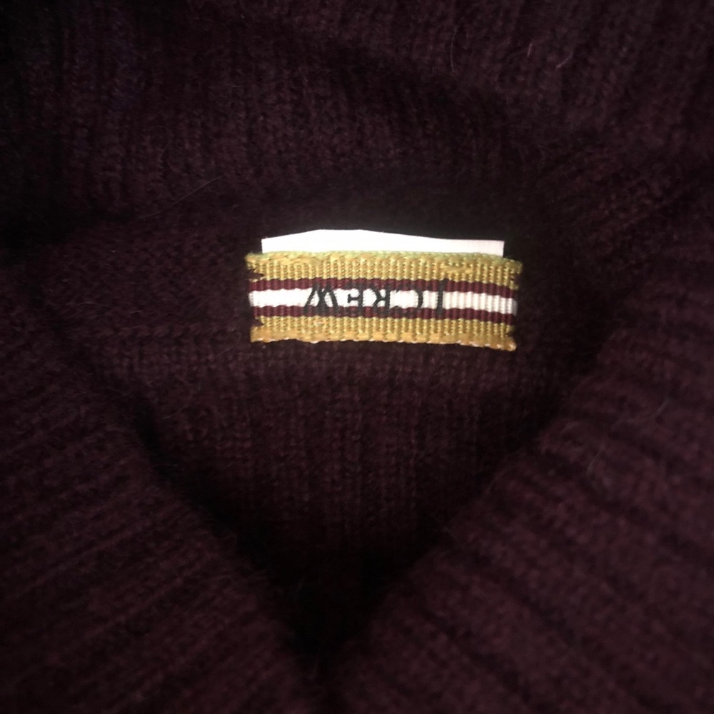 J. Crew Cashmere Burgundy Turtleneck Sweater - SzS - Picture 6 of 8